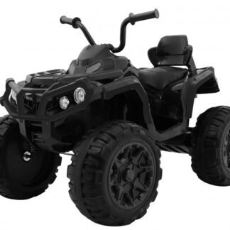 QUAD 12V, MANDO RC, NEGRO, RUEDAS GOMA,INDA48-0906ABLACK